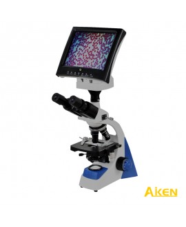 Pantalla LCD Microscopio biológico